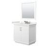 Custom image for White with Brushed Nickel Trim / White Quartz / 34
