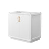 Custom image for White with Satin Bronze Trim / No Mirror