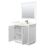 Custom image for White with Satin Bronze Trim / Giotto Quartz / 34