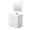 Custom image for White with Satin Bronze Trim / Giotto Quartz / 34