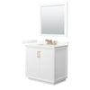 Custom image for White with Satin Bronze Trim / Giotto Quartz / 34