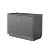 Custom image for Dark Gray with Satin Bronze Trim / No Mirror