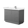 Custom image for Dark Gray with Brushed Nickel Trim / Carrara Cultured Marble / No Mirror
