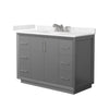 Custom image for Dark Gray with Brushed Nickel Trim / Carrara Cultured Marble / No Mirror