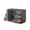 Custom image for Dark Gray with Brushed Nickel Trim / No Mirror