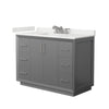Custom image for Dark Gray with Brushed Nickel Trim / White Quartz / No Mirror