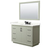 Custom image for Light Green with Matte Black Trim / Giotto Quartz / 46