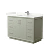 Custom image for Light Green with Brushed Nickel Trim / Giotto Quartz / No Mirror