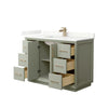 Custom image for Light Green with Satin Bronze Trim / Giotto Quartz / No Mirror