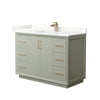 Custom image for Light Green with Satin Bronze Trim / Giotto Quartz / No Mirror