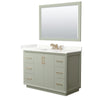 Custom image for Light Green with Satin Bronze Trim / Giotto Quartz / 46