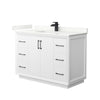 Custom image for White with Matte Black Trim / Giotto Quartz / No Mirror