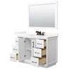 Custom image for White with Matte Black Trim / Giotto Quartz / 46