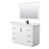 Custom image for White with Matte Black Trim / White Quartz / 46