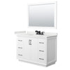 Custom image for White with Matte Black Trim / White Quartz / 46