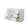 Custom image for White with Brushed Nickel Trim / No Mirror
