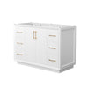 Custom image for White with Satin Bronze Trim / No Mirror