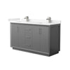 Custom image for Dark Gray with Brushed Nickel Trim / Carrara Cultured Marble / No Mirror