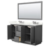 Custom image for Dark Gray with Brushed Nickel Trim / Giotto Quartz / 58