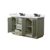 Custom image for Light Green with Matte Black Trim / White Cultured Marble / No Mirror