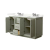 Custom image for Light Green with Brushed Nickel Trim / Giotto Quartz / No Mirror