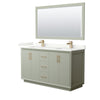Custom image for Light Green with Satin Bronze Trim / Giotto Quartz / 58