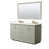 Custom image for Light Green with Satin Bronze Trim / Giotto Quartz / 58