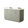 Custom image for Light Green with Satin Bronze Trim / Giotto Quartz / No Mirror