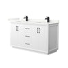 Custom image for White with Matte Black Trim / Giotto Quartz / No Mirror