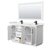 Custom image for White with Matte Black Trim / White Quartz / 58
