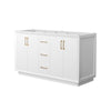 Custom image for White with Satin Bronze Trim / No Mirror