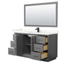Custom image for Dark Gray with Matte Black Trim / Giotto Quartz / 58
