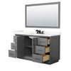 Custom image for Dark Gray with Matte Black Trim / Giotto Quartz / 58