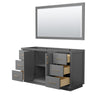 Custom image for Dark Gray with Satin Bronze Trim / 58