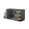 Custom image for Dark Gray with Satin Bronze Trim / No Mirror