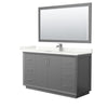 Custom image for Dark Gray with Brushed Nickel Trim / Giotto Quartz / 58