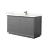 Custom image for Dark Gray with Brushed Nickel Trim / Giotto Quartz / No Mirror
