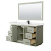 Custom image for Light Green with Matte Black Trim / White Quartz / 58