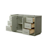 Custom image for Light Green with Brushed Nickel Trim / No Mirror