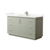 Custom image for Light Green with Brushed Nickel Trim / Giotto Quartz / No Mirror