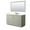Custom image for Light Green with Brushed Nickel Trim / Giotto Quartz / 58