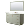 Custom image for Light Green with Satin Bronze Trim / Giotto Quartz / 58