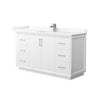 Custom image for White with Brushed Nickel Trim / Giotto Quartz / No Mirror