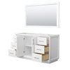 Custom image for White with Satin Bronze Trim / 58