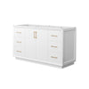 Custom image for White with Satin Bronze Trim / No Mirror