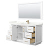 Custom image for White with Satin Bronze Trim / Giotto Quartz / 58