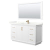 Custom image for White with Satin Bronze Trim / Giotto Quartz / 58