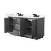 Custom image for Dark Gray with Matte Black Trim / Giotto Quartz / No Mirror