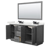 Custom image for Dark Gray with Matte Black Trim / White Quartz / 58