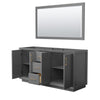 Custom image for Dark Gray with Satin Bronze Trim / 58